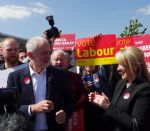 Jeremy Corbyn visits Salford Precinct